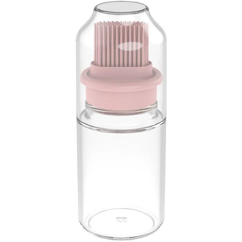 Portable Oil Bottle with Brush Silicone Barbecue Liquid Gadgets High-temperature Kitchen Baking Pastry Barbecue BBQ Tool